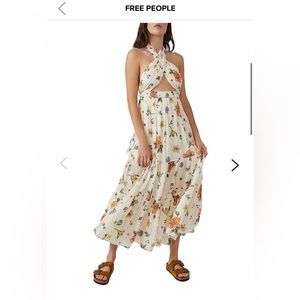 Free People Luna Floral print convertible maxi dress  (Large)